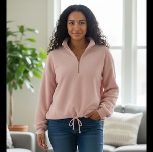 Old Navy Blush Pink Fleece Pullover